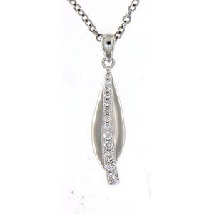Real Diamond Classy Unique Pendant White Gold